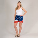 Stars & Stripes Hand Dyed Drawstring Shorts