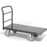 Global Industrial™ Steel Deck Platform Truck 72 X 36 1200 Lb. Capacity 8 Pneumatic Casters