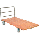 Global Industrial Hardwood Deck Platform Truck 72 X 36 1200 Lb. Capacity 8 Pneumatic Casters