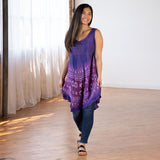 Purple Haze Hand Crafted Sleeveless Tunic