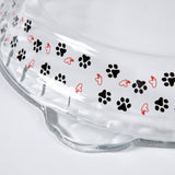 Paws Delight Glass Pie Plate