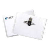 Clip/Pin Combo Style Name Badges, Sealed With Inserts, 3.5 X 2.25, 50/Bx, 95723