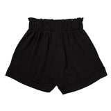 High-Waist Ruffle Top Cuff Shorts