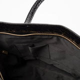 Patterned Paw Faux Leather Handbag