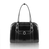 W Series | HILLSIDE | 14 Leather Ladies Laptop Briefcase Black