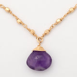 Gold Filled Necklace with Gemstone