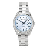Bulova Surveyor Stainless Steel Light Blue Automatic 96B469 MenS Watch