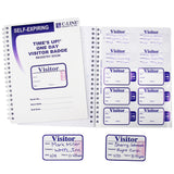 Time'S Up! Self-Expiring Visitor Badges With Registry Log, 1/Bx, 97009