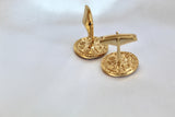 St. Benedict Cufflinks in Gold Vermeil