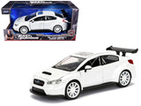 Mr. Little Nobodys Subaru WRX STI White Fast & Furious F8: The Fate of the Furious Movie 1/24 Diecast Model Car by Jada