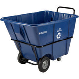 Global Industrial Heavy Duty Plastic Recycling Tilt Truck 1/2 Cu.Yd. 1400 Lbs. Cap Blue