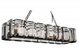 14 Light Chandelier With Black Finish