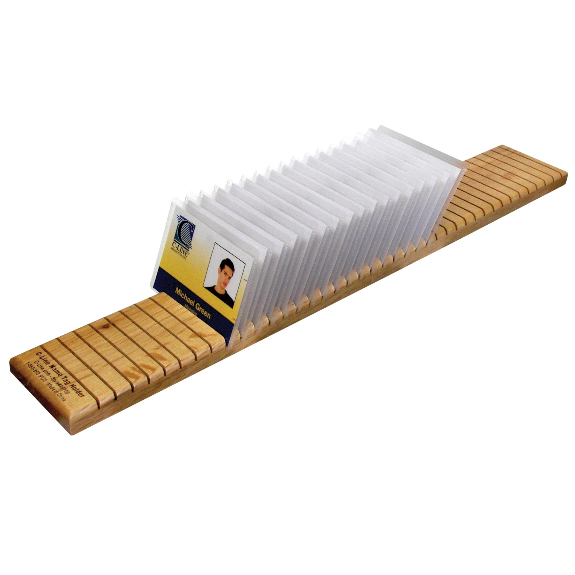 Wooden Name Badge Holder, 1/Ea, 98700