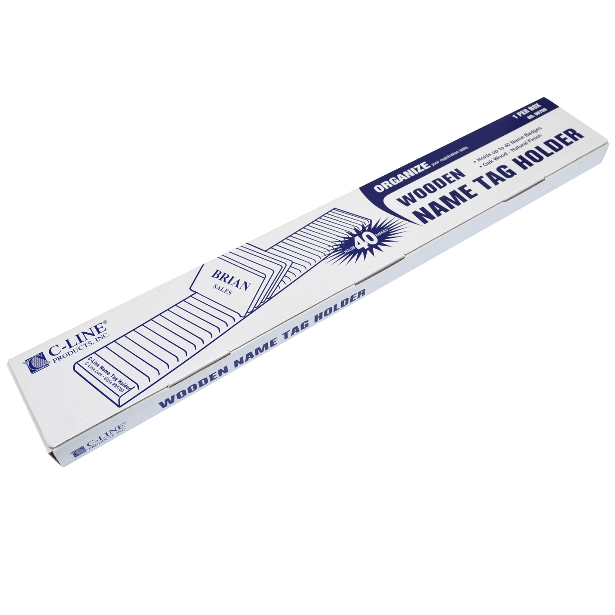 Wooden Name Badge Holder, 1/Ea, 98700