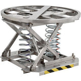 Global Industrial Stainless Steel Spring-Actuated Pallet Carousel & Skid Positioner