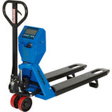 Global Industrial Low-Profile Manual Pallet Jack Scale Truck 5000 Lb. Cap. 22W X 48L Forks