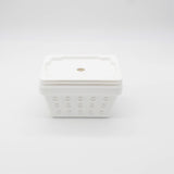 6-Pc Small Basket Set With Lid 7 X 5 X 3 White