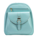 M Series | MOLINE | Leather Business Laptop Tablet Backpack Aqua Blue