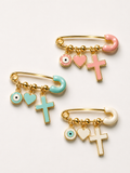 Baby Safety Pin Charm