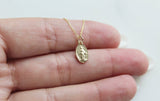 14k Gold Miraculous Medal Necklace