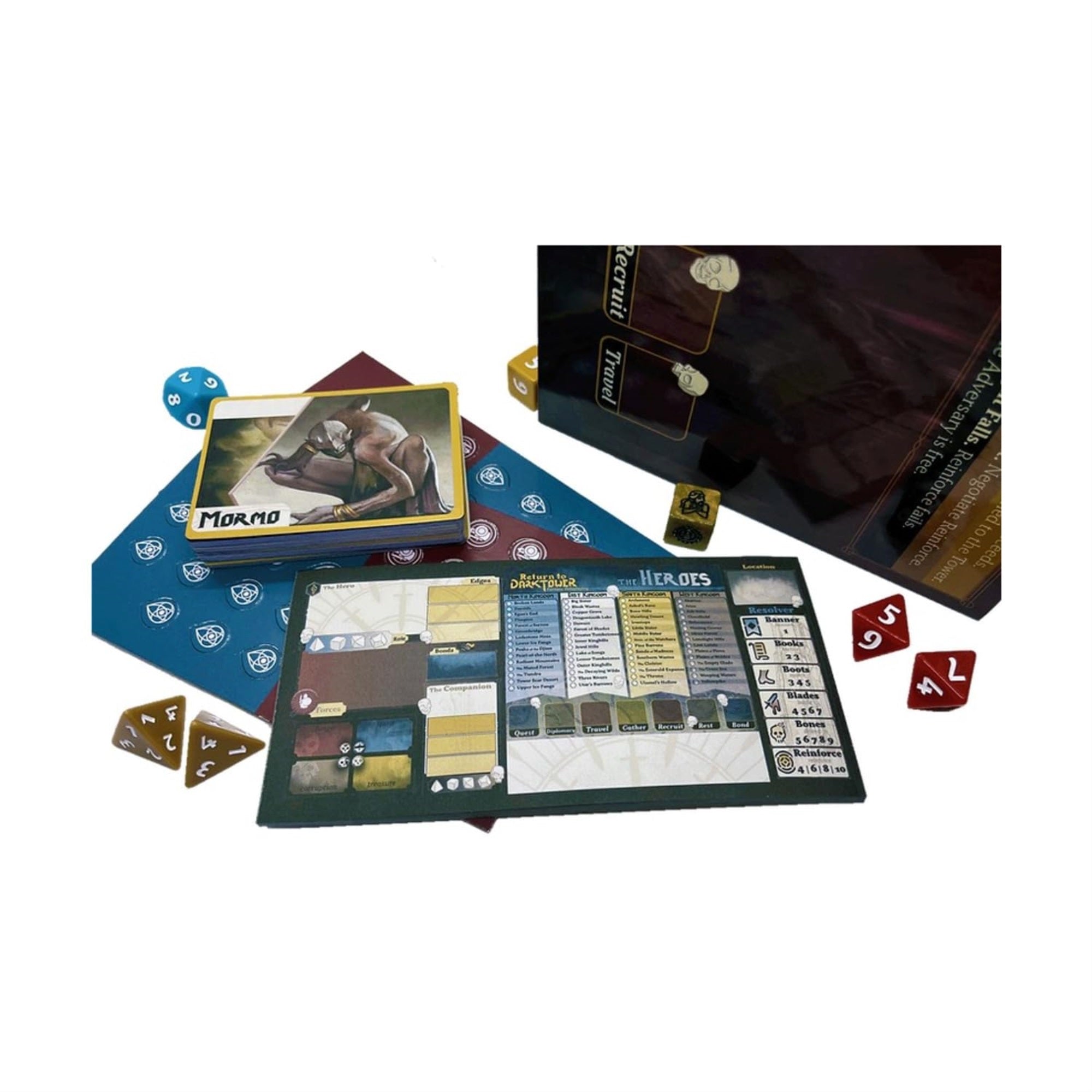 9Th Level Games Return To Dark Tower: Rpg Player Tower - Unique Rolplaying Game Accessory Set, Includes Dice, 14 Tower, Cards