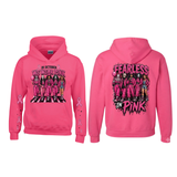 Pink Horror October Pullover Hoodie – Halloween Scary Movie Character & Pumpkin Graphic Sweatshirt