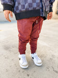 VETERAN SLIM FIT JOGGER - CRIMSON