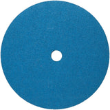 Norton BlueFire F826P Abrasive Disc, Fiber Backing, Zirconia Alumina, 7/8 Arbor, 5 Diameter, Grit 80 (Box of 25)