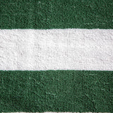 Dii Stripe Beach Lounge Chair Towel With Fitted Top Pocket, 26X82, Hunter Green