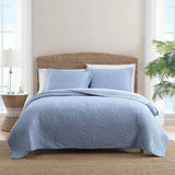 Tommy Bahama Home | Costa Sera Collection | Soft and Breathable, Quilt Bedpsread Coverlet Seasons, Pre-Washed for Added Softness
