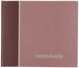 National Visitors Register Book, Hard Cover, Sewn Binding, Ribbon Marker, 8.5 x 9.875, 64 Log-In Sheets, Burgundy (57803)