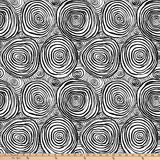Kaffe Fassett Collective for FreeSpirit Onion Rings Black, Fabric by the Yard