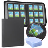 ZAIONE Toploader Binder for Trading Cards: 9 Pockets Top Loader Binder Holds 324 Toploaders for 2025 Sport Cards Display Storage