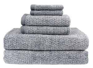 Everplush Diamond Jacquard 6 Pieces Bath Sheet Set, Dusk