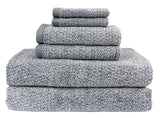 Everplush Diamond Jacquard 6 Pieces Bath Sheet Set, Dusk