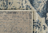 Kas Rugs Heritage Ivory/Blue Traditions 3'3 X 4'11 Plush Accent Rug