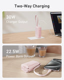 Anker Power Bank (30W, 5k, Fusion, Built-In USB-C Cable)