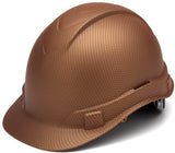 Pyramex Ridgeline Cap Style Hard Hat, 4Point Ratchet Suspension, Copper Pattern