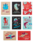 American Greetings Valentine's Day Cards for Kids Classroom, Creatures and Monsters (40-Count)