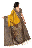 Anni Designer Women'S Saree Mysore Silk Mustard & Multi Printed With Tassels Border Saree With Blouse,Mustard & Multi,Free Size,Silk,with blouse piece,Saree
