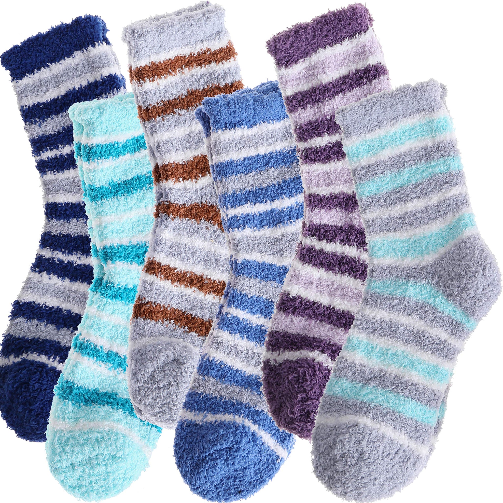 Anlisim Womens Fuzzy Socks Cozy Fluffy Winter Cabin Slipper Warm Fleece Soft Thick Comfy Gift Stocking Stuffer Christmas Home So