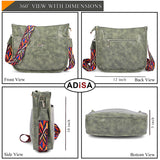 Adisa Trendy Hobo Shoulder Handbag For Women And Girls With Crossbody Sling Belt (Ad4082-Grn),Green,,B0DXCWBGVM