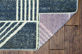 Lucia Blue Dimensions 3 X 4'11 Indoor/Outdoor Accent Rug