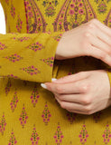 W For Woman Green Paisley Print Festive Winter Kurta_22Now18338-119376P_S