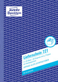 Avery Zweckform Delivery Note with Receipt 1st 2nd and 3rd Page Printed A5 3 x 50 Sheets (German Text)