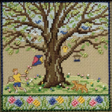 Spring Oak Beaded Counted Cross Stitch Kit Mill Hill 2017 Mighty Oak Quartet Series MH171712