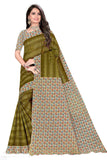 TAMAIRA FASHION Womens Plain Weave Pure Cotton Saree With Blouse Piece(11296_Mehendi)
