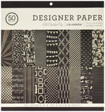 Colorbok 71866A Designer Paper Pad, 12 x 12, All Chalked Up