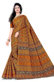 TAMAIRA FASHION Women's Plain Weave Pure Cotton Saree Without Blouse Piece(11188_Mustard)