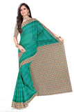 Tamaira Fashion Womens Plain Weave Pure Cotton Saree With Blouse Piece(11296_Seagreen)